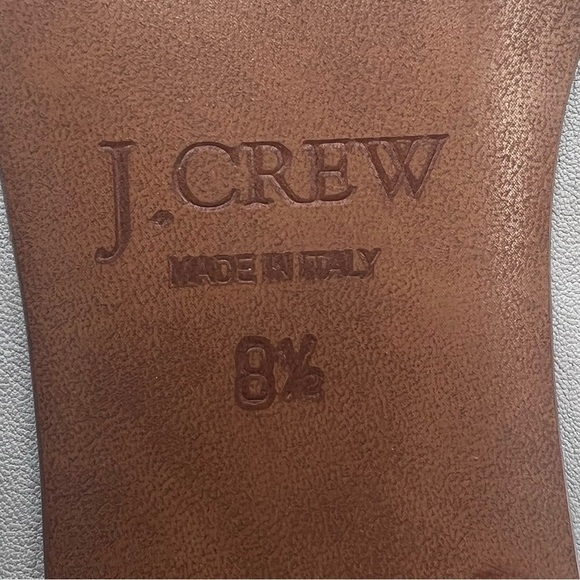 J Crew Gray Cream Trim Studded Embellished Ballet Flats Size 8 1/2 Women's - Picture 2 of 15